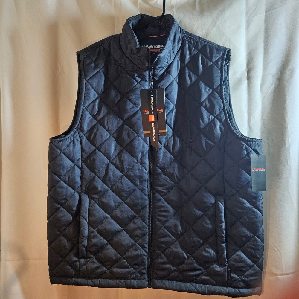 Hawke & Co. Puffer Vest‎ Quilted Padded Lightweight Layering L